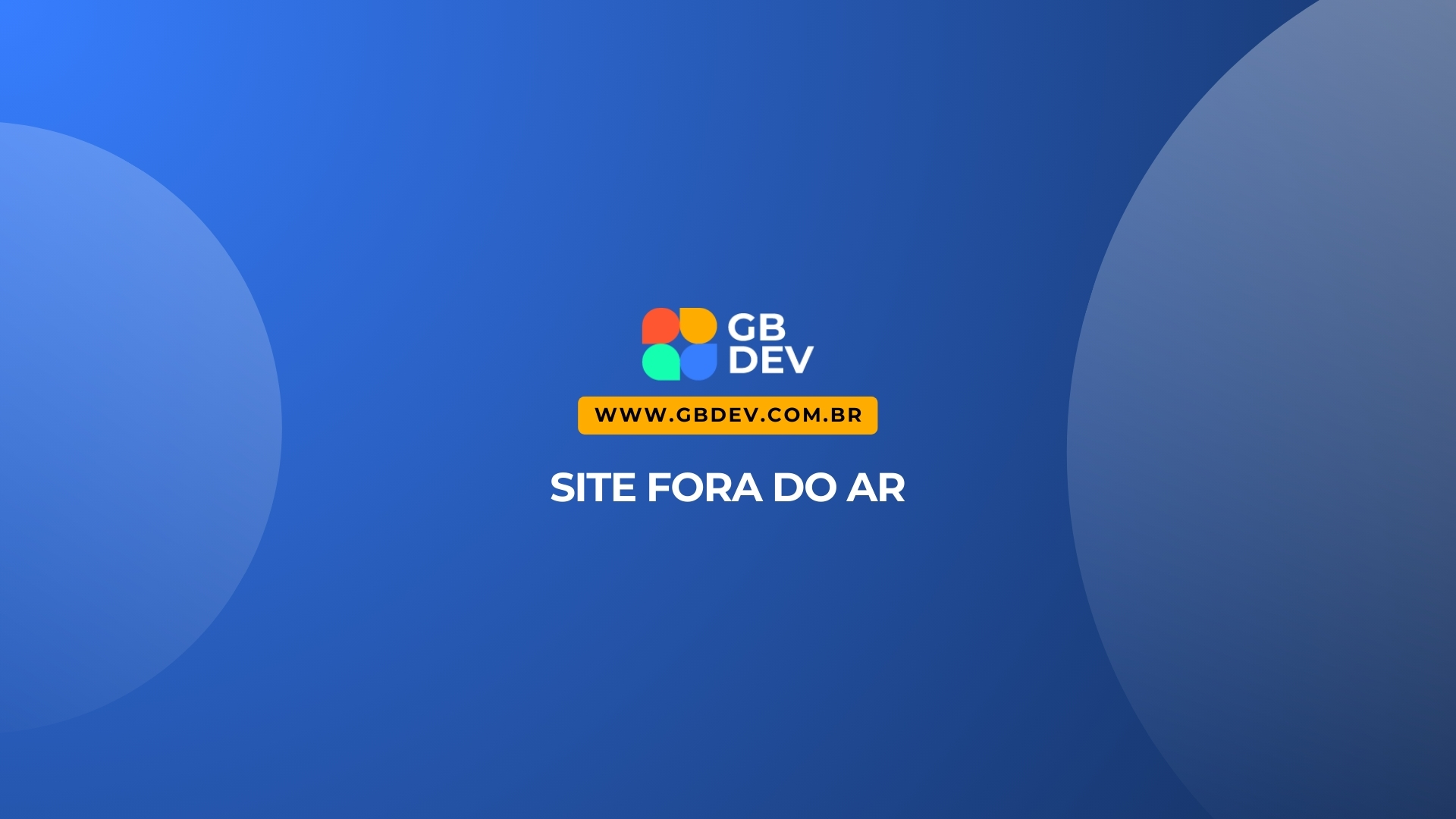 Site fora do ar